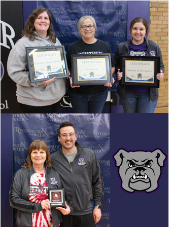 Congratulations to our Spark Award Recipients: Samantha Baldwin, Laurie Bonnar, and Deb Fredericks-Thoennes! Also congratulations to Lori Mihelich who received the WADA Service Award! We appreciate all that you do to go above and beyond for our staff, students, and families! 💜🎉