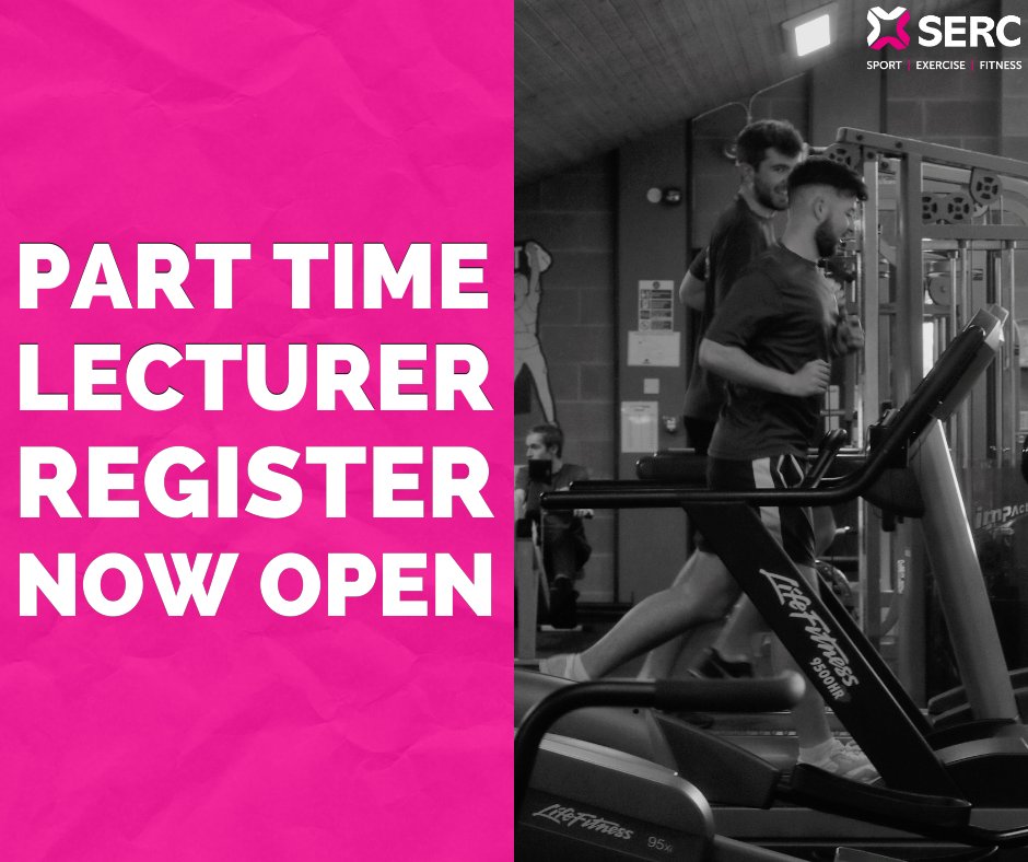 SERCSport's tweet photo. ❗️Our SERC Sport Part Time Lecturer Register is OPEN for applications, for Outdoor Sport and Sport Active IQ 🧗🏼‍♂️🏋🏼🏄🏽‍♀️

⬇️ See link below for further details:
https://t.co/TnMPWfDn0q...

Closing Fri 27th May at 12pm!

#SERCSport #BetterOffatSERC #JoinTheTeam #sercsporthub #sportni https://t.co/qb5dXDgUum