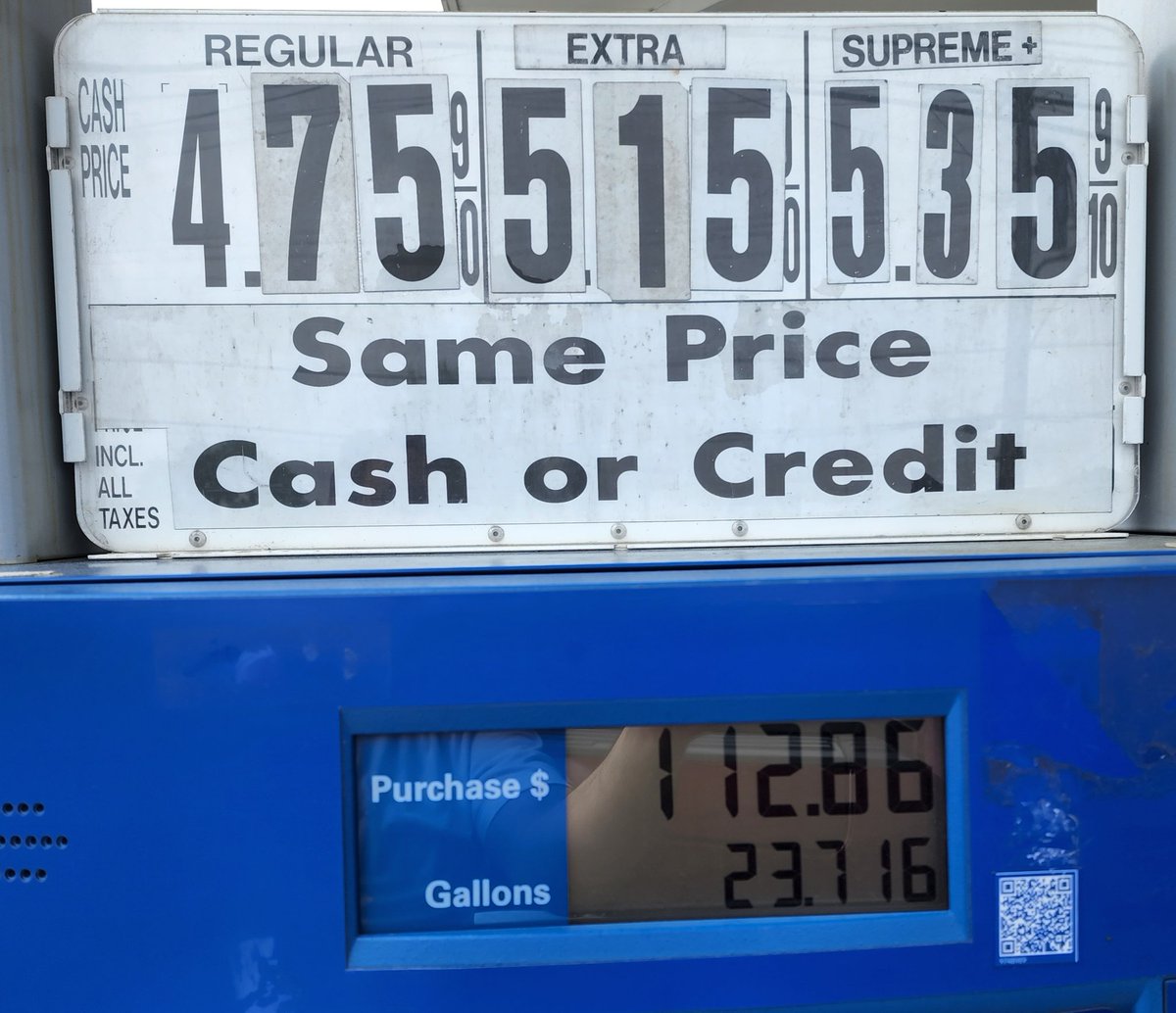 Fact check this. This is what I paid for gas while Joe Biden was president.