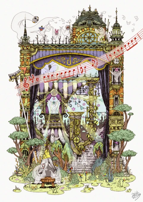 不思議な世界を舞台にした絵本、描きたいです。
いつか自分が絵を描いた絵本を、息子と一緒に
読むのが夢です。
#関係者に届くまでリツイートされ続けると聞いて
 #私はこんな仕事がしたい 