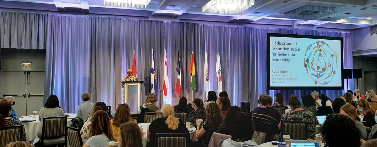 shelleymorse1's tweet photo. Day3 @CTFFCE #WomensSympoFemmes Roda Muse: General Secretary of the Canadian Commission of UNESCO - "invest in human capital, teachers are essential to society and the common good, the power of teachers to influence is remarkable" #BeAnUpstander 
@NSTeachersUnion https://t.co/IfuAEoLpoC