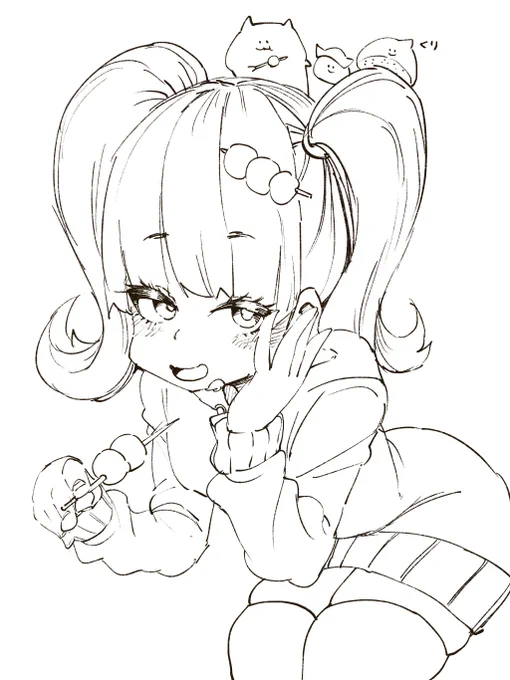 きょうの線画です🍣 