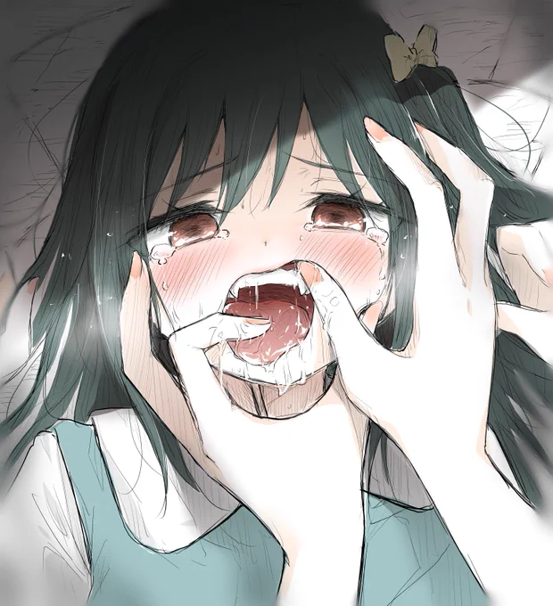 しろりこちゃんのこども八重歯見せてね…… 