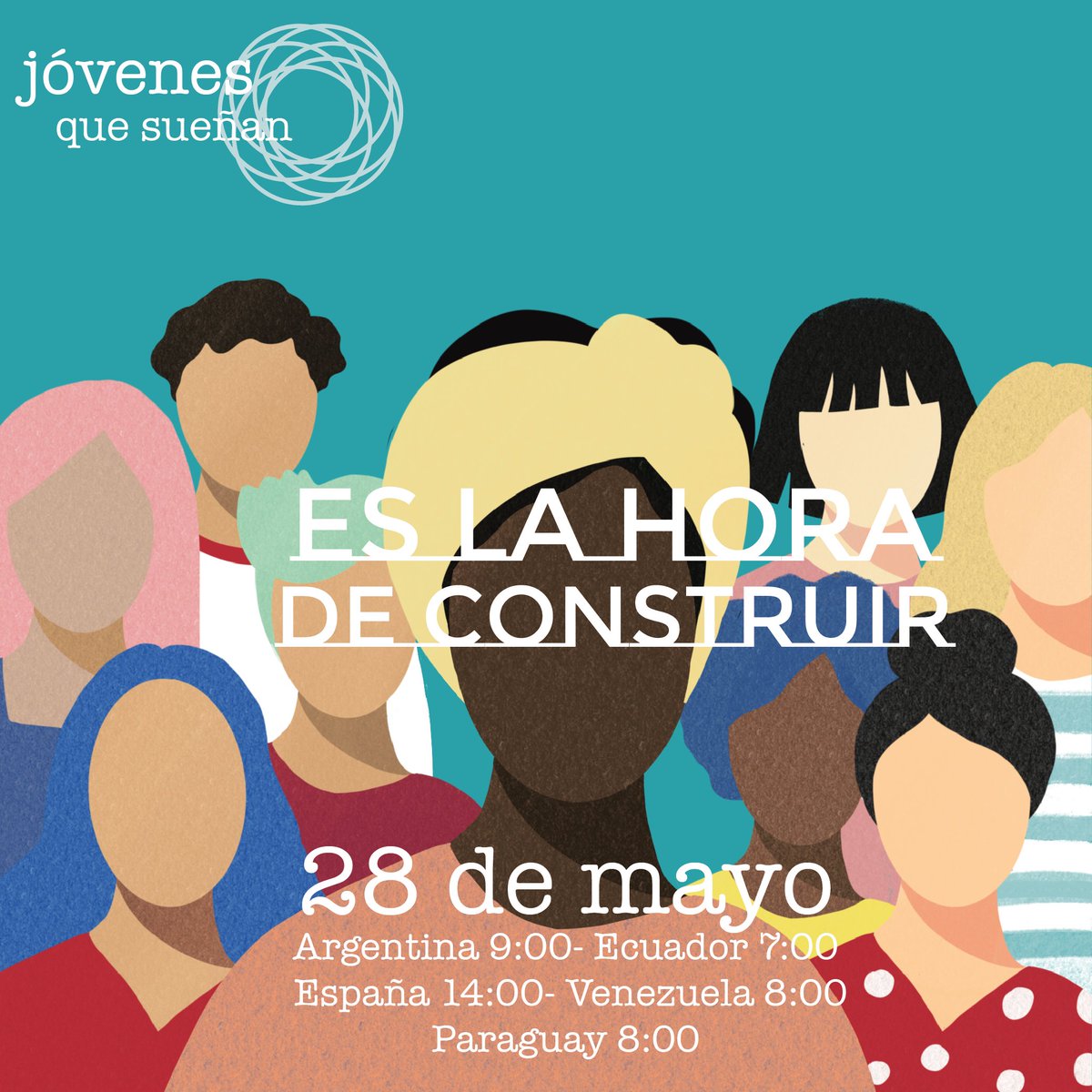 ADCSpinola's tweet photo. ¡Participa en el II Encuentro Internacional de Jóvenes Spínola!
Queremos crear un espacio en el que compartir nuestra visión del mundo y como queremos construirlo.
Nos vemos el mayo. Inscribite e través del siguiente enlace https://t.co/RExoamLXIg
¡Te esperamos! https://t.co/r56AJpjgrR