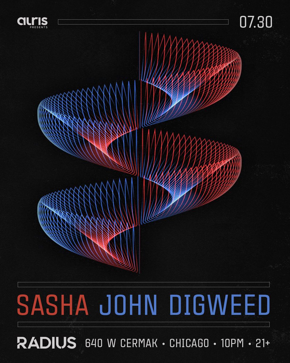 Chicago 🇺🇸 

It's been a great run of shows in the US and Canada. I'm back at the end of July with <a href="/DJJohnDigweed/">John Digweed</a>, playing at <a href="/RadiusChicago/">RADIUS</a>.

Who is coming for this one?