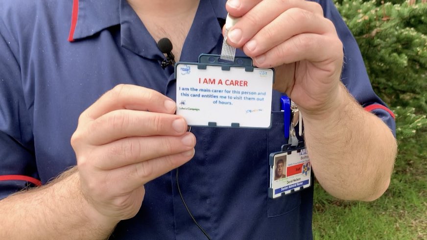 We’re proudly signed up to <a href="/JohnCampaign/">John's Campaign</a>. 

It’s one of our policies that carer’s who look after people with a cognitive impairment or a learning disability have the right to care for their loved ones within our hospital out of hours. 

#DementiaActionWeek