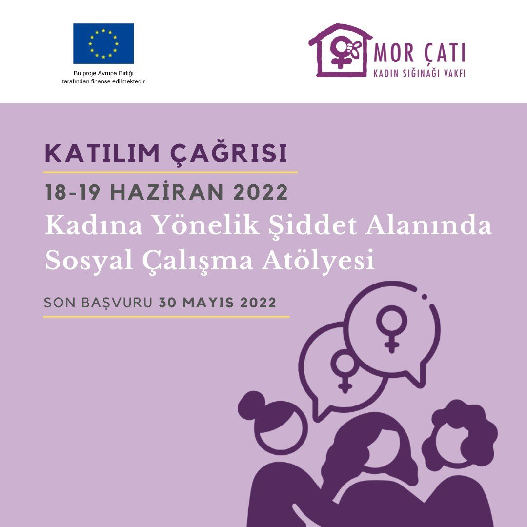 Sosyal çalışmacıların kadına yönelik şiddet konusundaki farkındalıklarının artırılması ve onlara destek sağlanması amacıyla 2 günlük bir atölye çalışması düzenliyoruz. Atölyeye başvurmak için: docs.google.com/forms/u/1/d/e/…