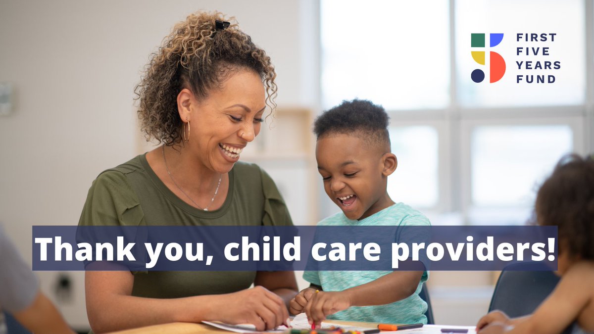 Today is #ProviderAppreciationDay! Skilled and dedicated early educators help our children learn and grow, supporting their healthy development with the skills they need to take on the world! Thank you to #childcare providers - the profession that makes all other work possible.