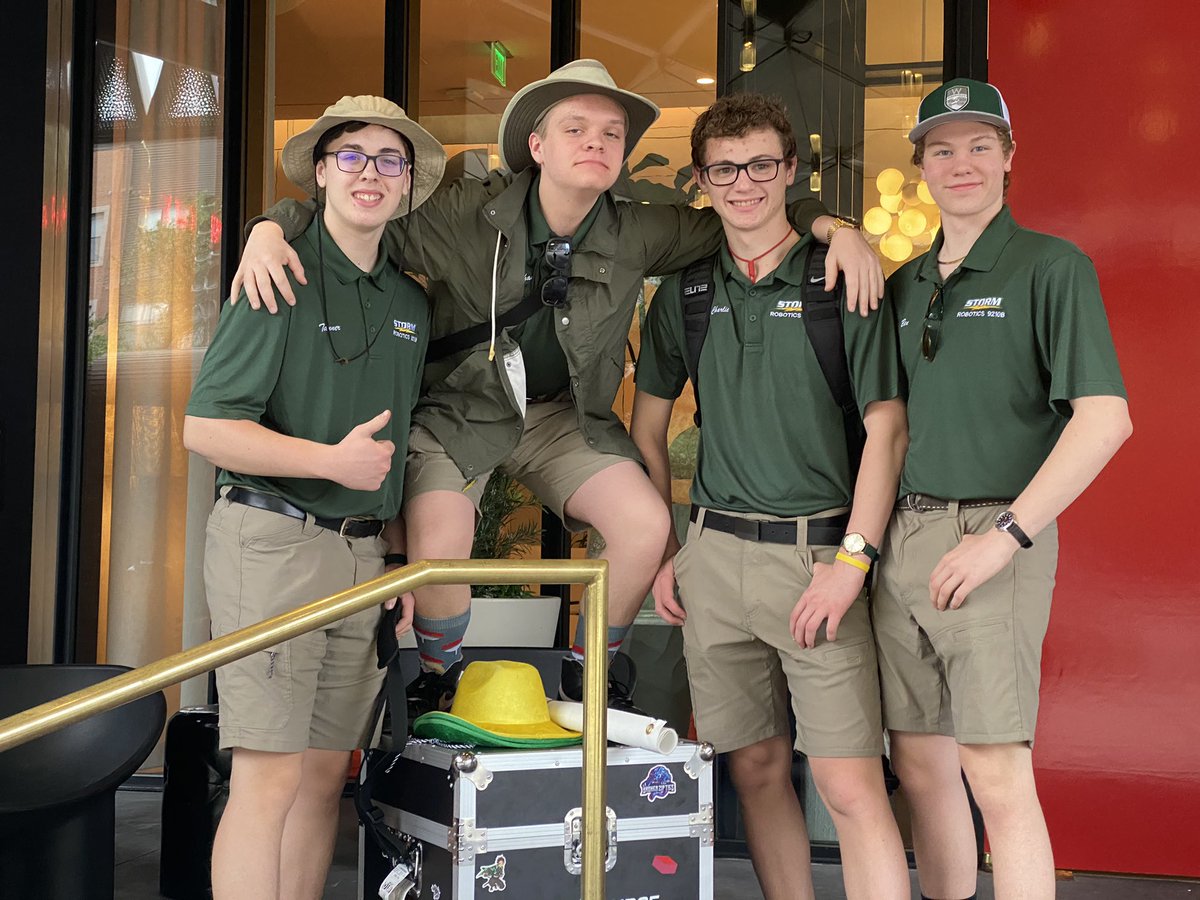Storm_Robotics's tweet image. 9210B is here at Worlds! Our Storm Family is very proud of all this group has accomplished throughout their robotics career! Stay tuned for match updates, and a robot reveal video this evening. Good luck to all teams that have an opportunity to compete this weekend. #stormnation