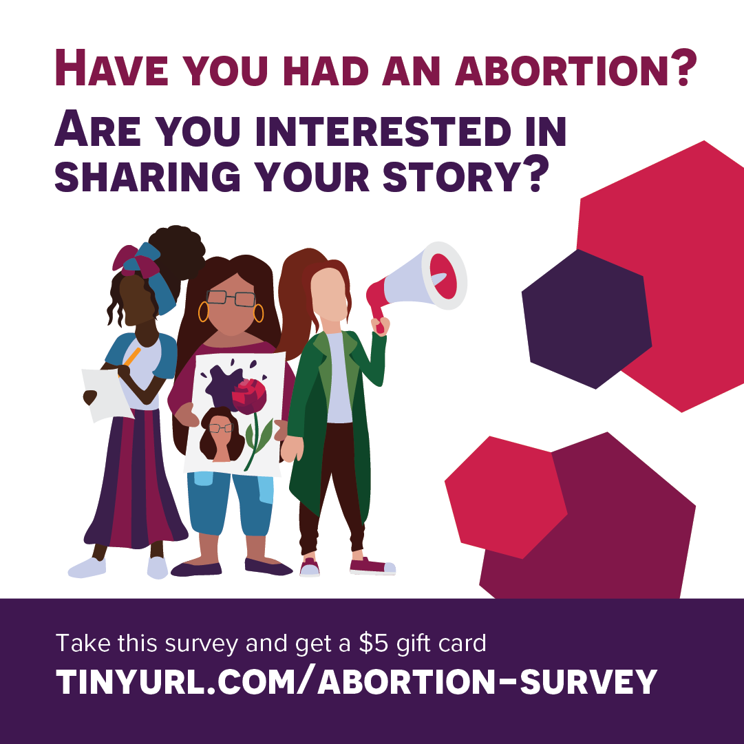Our research team <a href="/IUProHealth/">IU ProHealth</a> is recruiting participants to take a 10-15 minute online survey about abortion storytelling! If you're 18+ and have had an abortion, take this survey and we'll send you a $5 gift card. tinyurl.com/abortion-survey