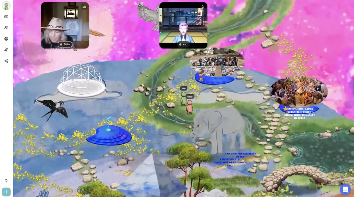 Topiaio's tweet photo. See how artists have collaborated and built intricate worlds in Topia to showcase their works. 🗺️ 

Read all about the metaverse art tours for Regenera, New Art City, &amp; more with Design Science Studio. 🎨 

https://t.co/vHjxhZpzfo

#designsciencestudio #artists #metaverse #web3 https://t.co/kIcOxC7NjA