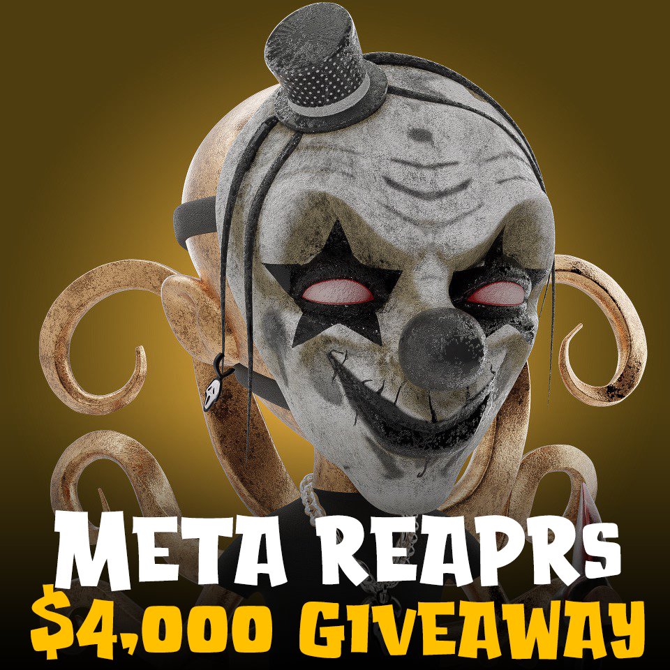 TheMetaReapers's tweet photo. Who's Excited for the next $4,000 NFT Giveaway!
Tomorrow Giveaway will be posted in Discord

20x FREE MINT SPOTS ($200 each)
To Join:
🎁Follow @TheMetaReapers 
🎁Join Discord: https://t.co/shODAPxiXE

May 5th 2022 | 4:00PM EST

#NFTGiveaways #NFTGiveaway #NFTs #NFTpromotion https://t.co/0U5MQsjQJu