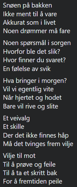 BrumleB's tweet photo. @StoralmArt Dikt er mitt utløp for kreativitet: https://t.co/tVl6d1nRpe