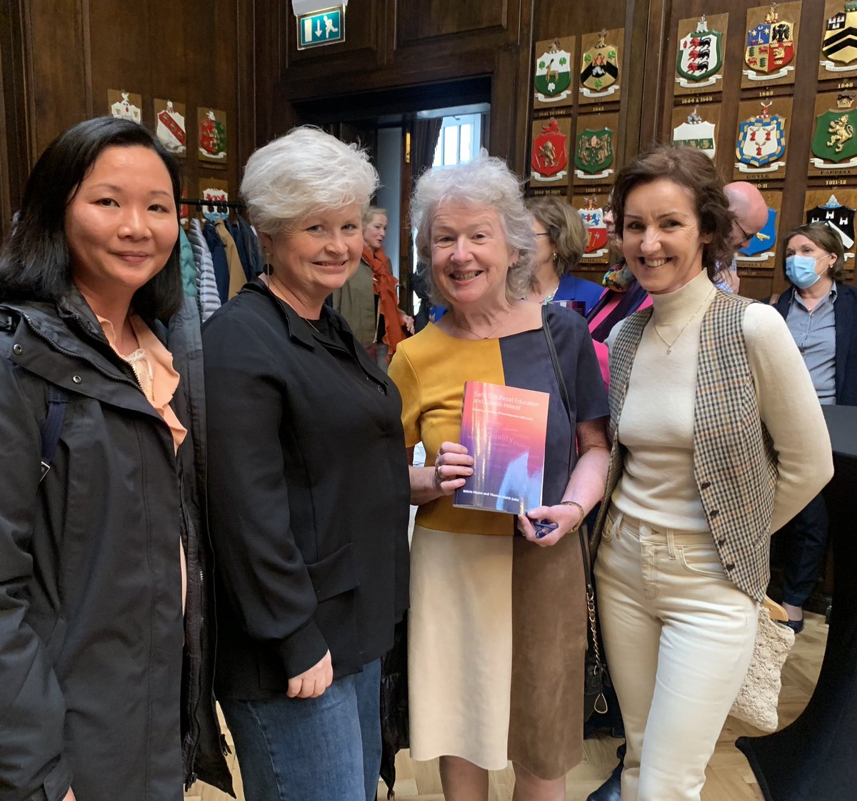 story4thinking's tweet photo. Fabulous speakers at the launch of Early Childhood Education and Care: Charting a Century of Developments (1921-3022) @GFrench_ECEC @msmaryquirke @choy_stella @SchoolofEdTCD @marybaust https://t.co/891Jiuf7jn