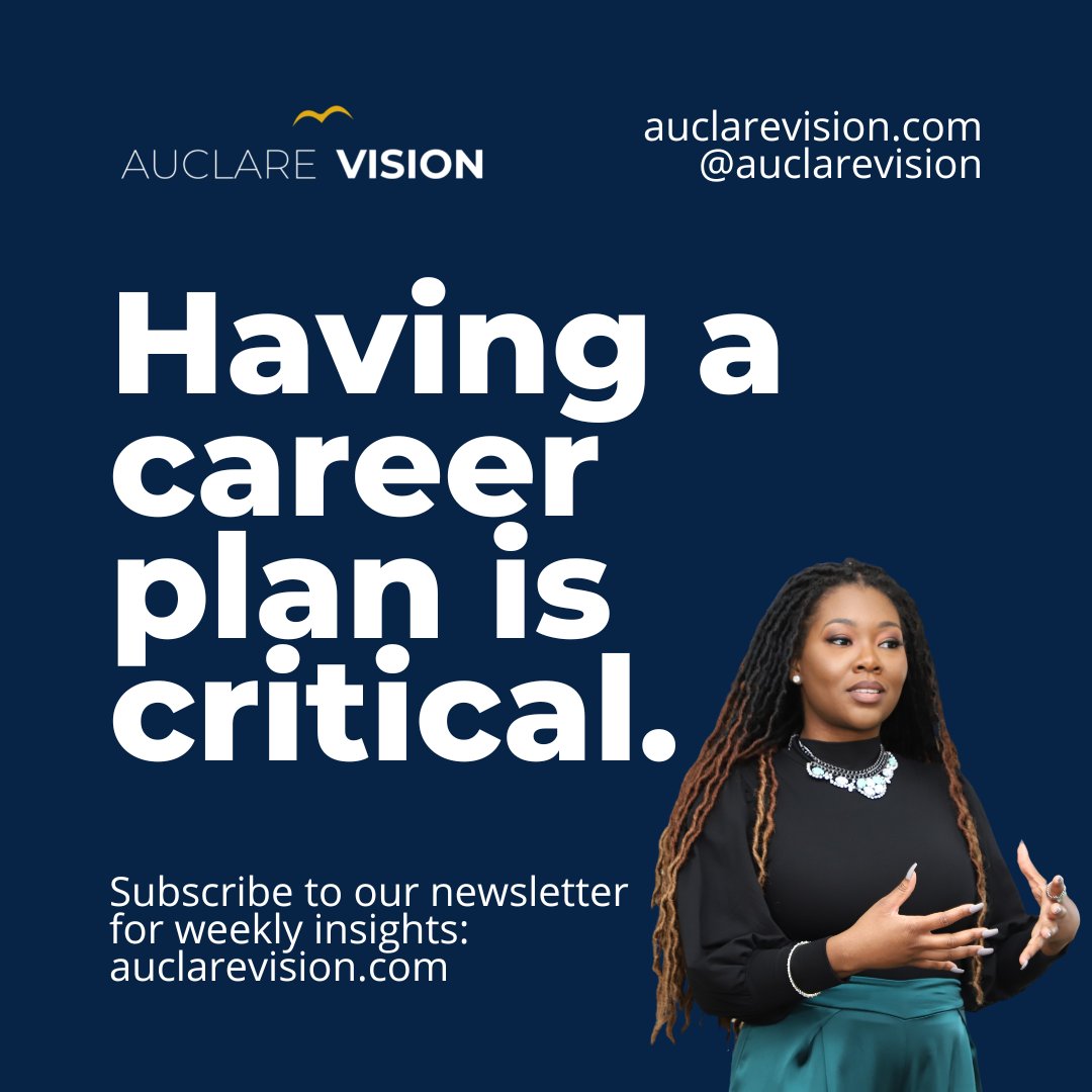 AuclareVision's tweet photo. Having a career plan can be the difference between a stressful life and having peace of mind. When you know what you want and where you are going, it's an easier journey than a mindless career. Subscribe to our newsletter to learn more! https://t.co/zouGDIHs7X https://t.co/g78a9Hu1bY