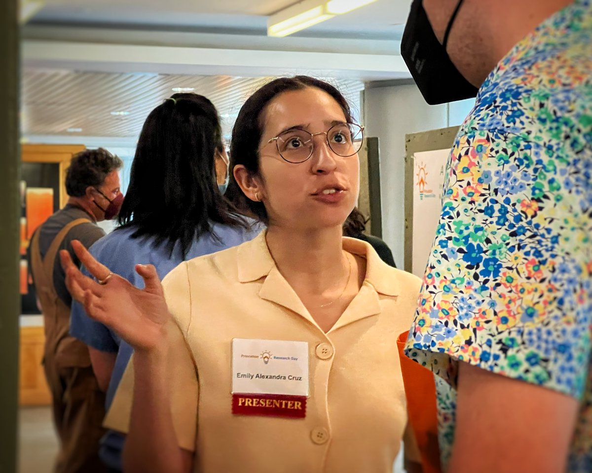 AndlingerCenter's tweet photo. Emily Cruz ‘22 talks about her research entitled “Modeling the Carbon Emissions of Financial Institutions” at Princeton Research Day #PRD2022. Her adviser is @AndlingerCenter’s Chris Greig. https://t.co/ShygAbzyHa