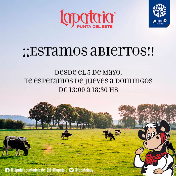LAPATAIAUY's tweet photo. 🐮Estamos abiertos!🐮

Hoy volvemos a abrir nuestras puertas para endulzarte el invierno!!

Te esperamos de Jueves a Domingos de 13:00 a 18:30 hs para disfrutar juntos de una dulce tarde! https://t.co/1lYGdmeTVa