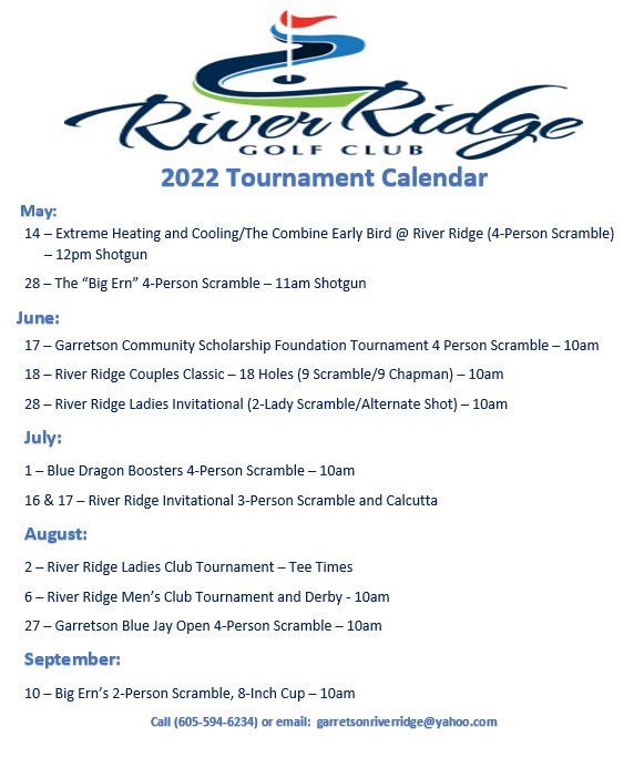 Garretson River Ridge Golf Club (@SDRiverRidgeGC) / X