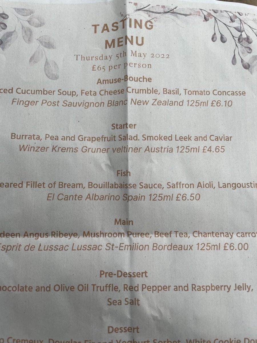 Stennins's tweet photo. Good to see local pub #TheMillstone Barnack with ambitions, putting on a special tasting menu for one night @ £65 ph.
All operators need to give consumers reason to eat out of home, and have to try hard to win……

#FutureFoodservice https://t.co/2p5RO6DUtc