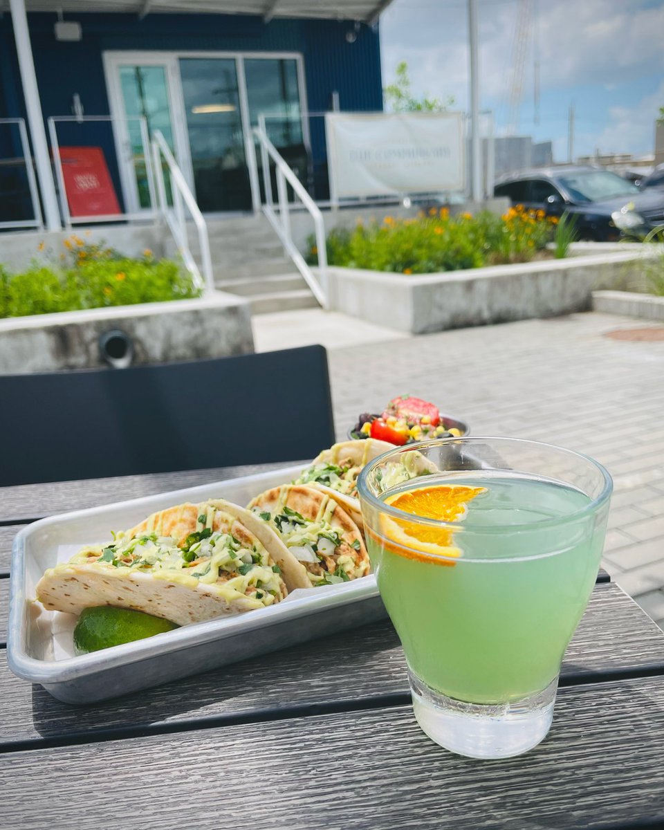 It’s a perfect day for a Sake-Rita 🙃 ideally paired with Pulled Pork Tacos with Onion &amp; Cilantro Relish and Avocado Crema with Black Bean &amp; Corn Salsa, the Cinco de Mayo special from the rascals over at The Commissary! Open until 9pm tonight, come n get it!