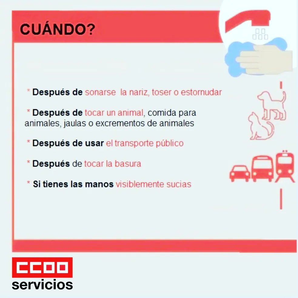 ccoo_sindical's tweet photo. #5DeMayo2022DíaMundialDeLaHigieneDeManos 👐🏼
Un gesto tan sencillo al que hasta que no llegó la Covid-19  tal vez no le dábamos la importancia que realmente tiene.
Lavarse a menudo las manos👐🏼con jabón🧼 es la mejor medicina para prevenir infecciones

#Covid19 
#CCOOSiempreContigo https://t.co/Iq7YcXbJeC