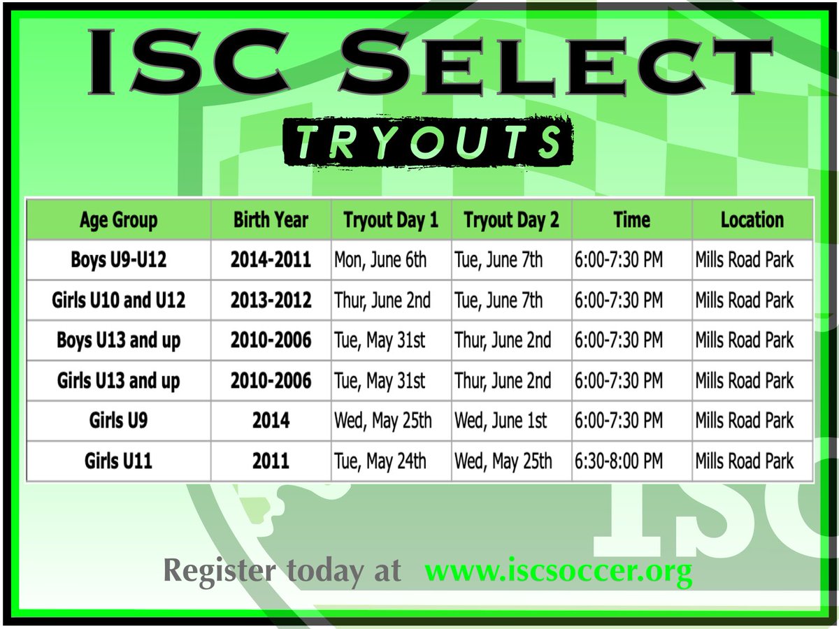 iscnky_soccer's tweet photo. Registration for select tryouts is now open! Register at https://t.co/V6jtBrR6co https://t.co/QXHM5pEsHq