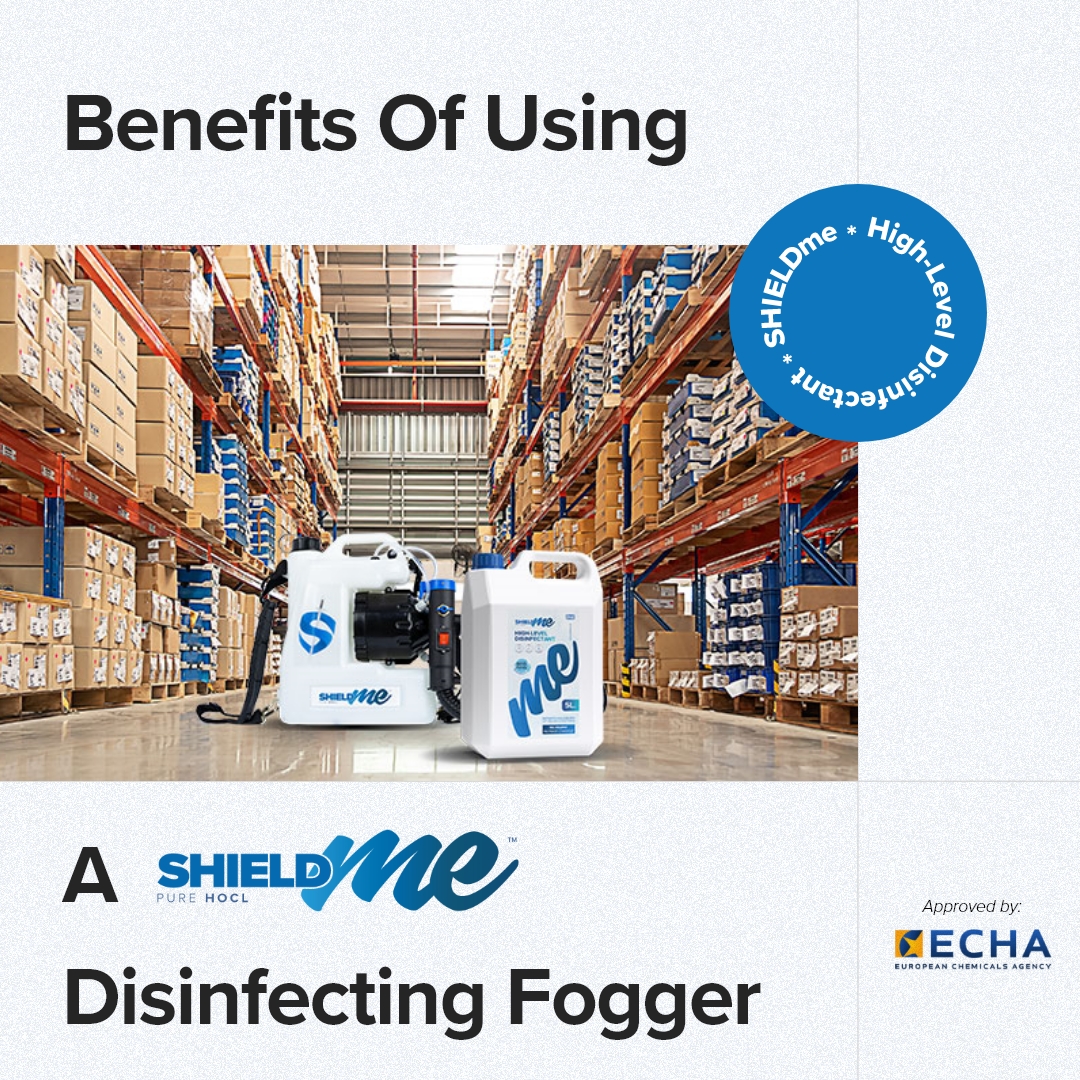 SHIELDme_'s tweet photo. Our Disinfecting Foggers: 
➡️ work quickly 
➡️ are easy to use 
➡️  sanitise surfaces in less than 1 minute 
➡️ kill 99.99% of bacteria

If you need a Cleaning Solution for large areas, try our SHIELDme™ Disinfecting Foggers today: https://t.co/khSd8OwDEK https://t.co/RbDINYxVLF