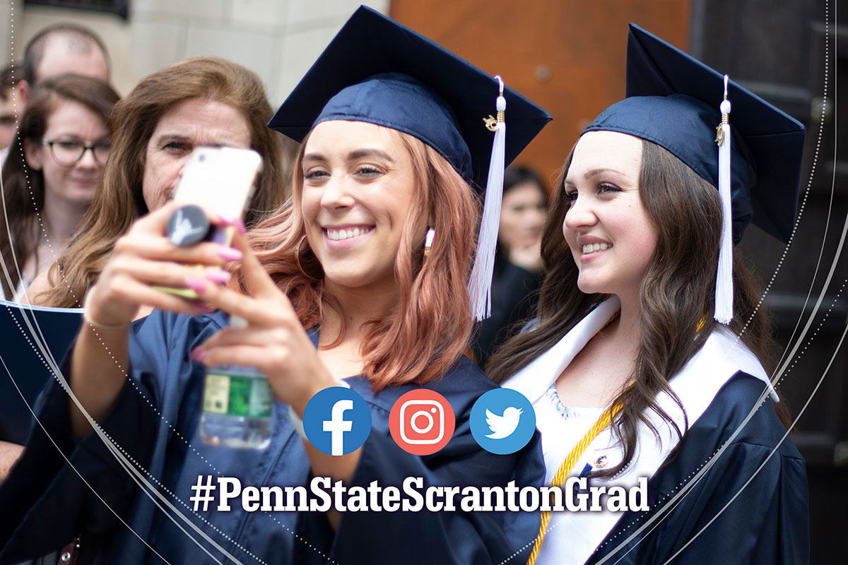 PennStateSN's tweet photo. Today’s the big day! We can’t wait to see our graduates and their guests. Share your photos using #PennStateScrantonGrad as you celebrate the day! Not attending in person? Head over to our Facebook page and watch it live. https://t.co/9zLwTsDzLd
