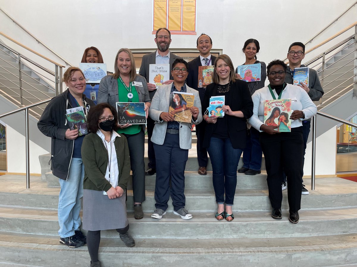 TheBSD405's tweet photo. Jennifer Ching, Teacher Librarian at Stevenson Elementary, organized a read-in yesterday in celebration of #AAPIHeritageMonth. Thank you, Jennifer, for creating a space where students feel seen and heard! #RepresentationMatters #BSDAffirms #BSDInspires #TeacherAppreciationMonth https://t.co/Jzzo1eHnDo