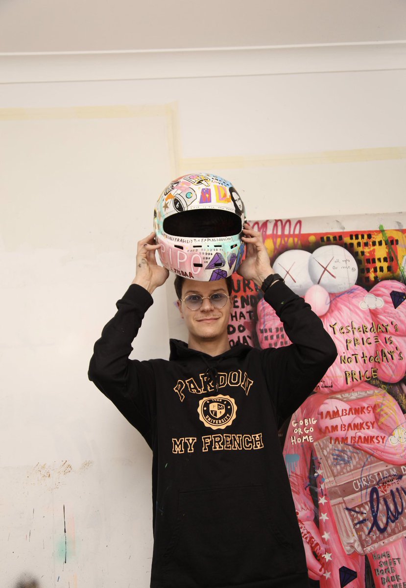 PipoDerani's tweet photo. 🎨 Happy to show my Art Helmet for Le Mans 24 Hours painted by Pop Artist Jisbar! This helmet will be auctioned after the race and all the proceeds will go to GRAACC Hospital to help kids who are fighting against cancer in Brazil 🇧🇷 Stay Tuned for auction details! 🙏🏻 https://t.co/A4EFldo7ws