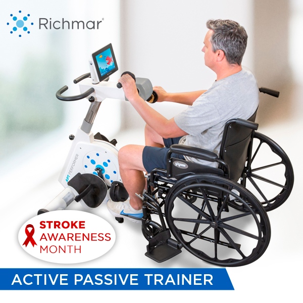 NeuroRehabilitation is essential for post-stroke patients. Richmar's APT Performer can assist in any neuro rehab program to maximize functional outcomes post-stroke. #StrokeAwarenessMonth