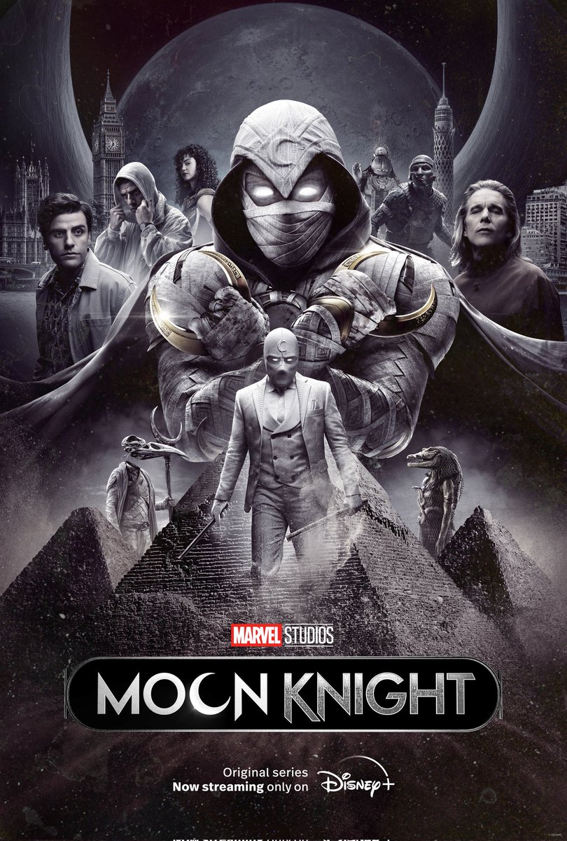 nacaomarvell's tweet photo. FODÃO! Pôster final de Cavaleiro da Lua. #MoonKnight https://t.co/kw1OGdsxPT