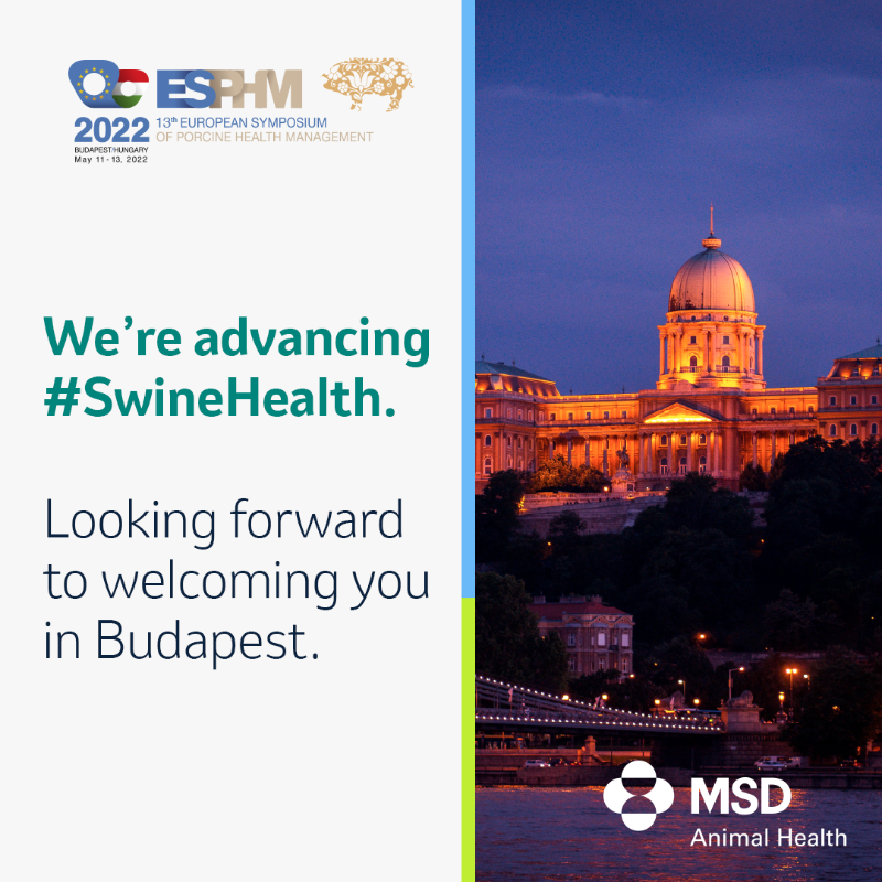 MSDAnimalHealth's tweet photo. Next week, we’ll be at #ESPHM2022 to improve #SwineHealth through education &amp; innovation. Stay tuned to see some of the behind-the-scenes action. Learn more about this year’s program below.
