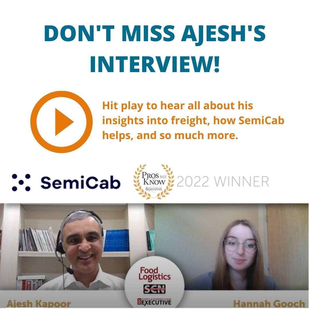 mySemiCab's tweet photo. Did you miss Ajesh's interview with @SDCExec? Don't sweat it, you can access it here: https://t.co/FEEz321fNa
#ProToKnow #SDCE #CollaborativeTransportationPlatform https://t.co/JoVhqygaHG