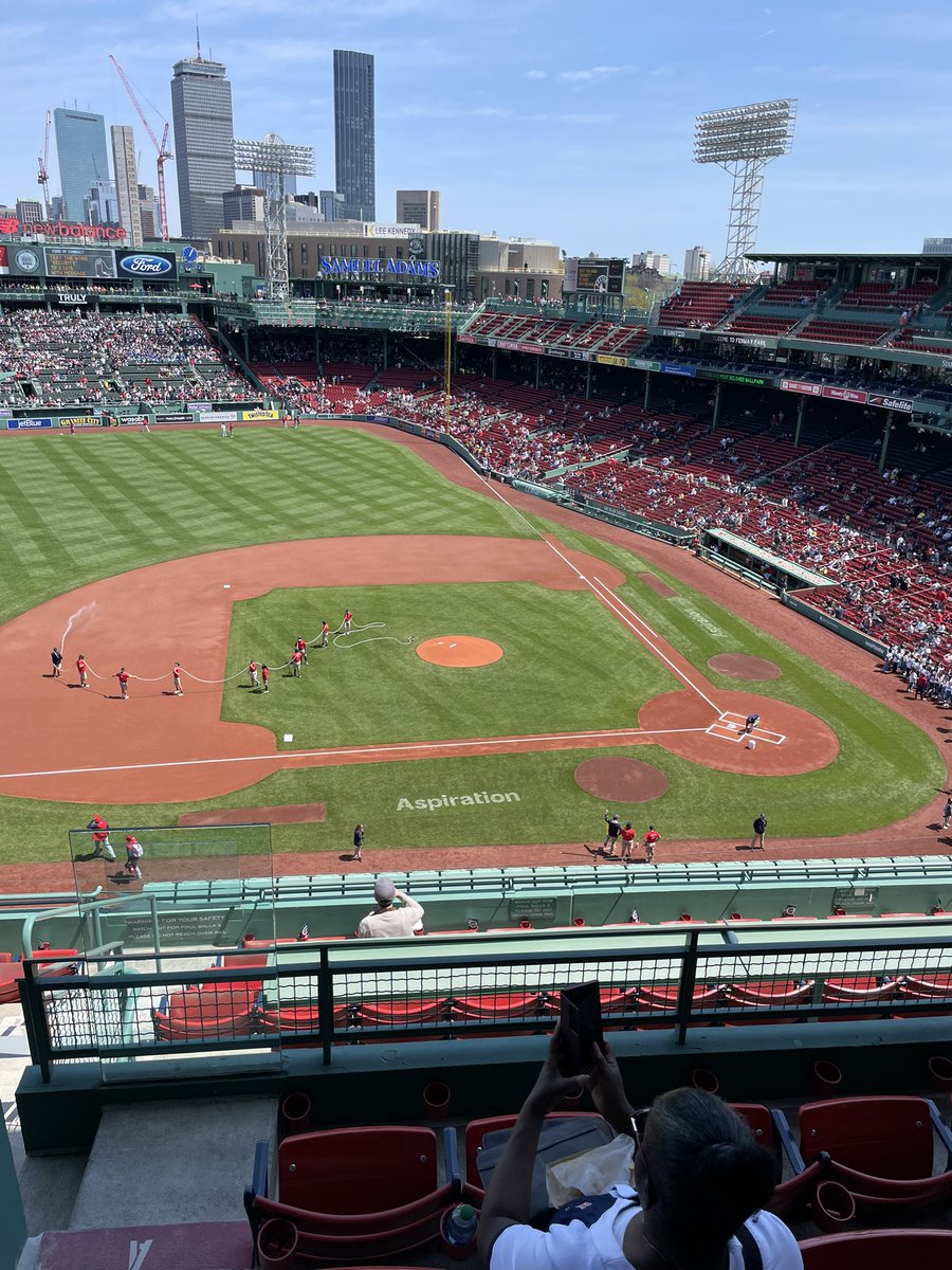 It’s a nice day for a personal day and baseball at Fenway! <a href="/RedSox/">Red Sox</a> <a href="/fenwaypark/">Fenway Park</a>