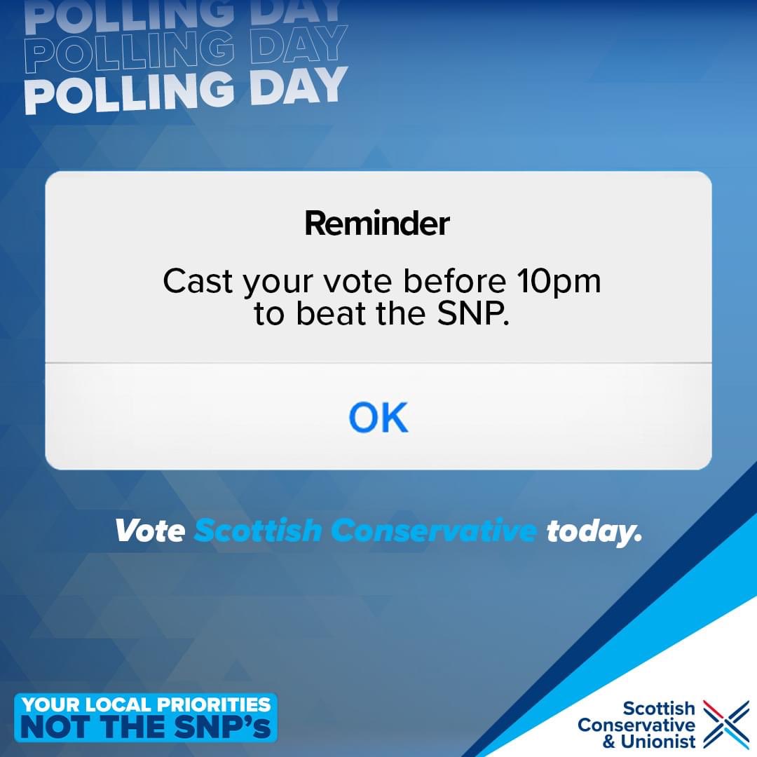 jhalcrojohnston's tweet photo. 🗳 Polls are open till 10pm.
💙 Plenty of time to #LocalVoteTory https://t.co/WNe7A3oQXF