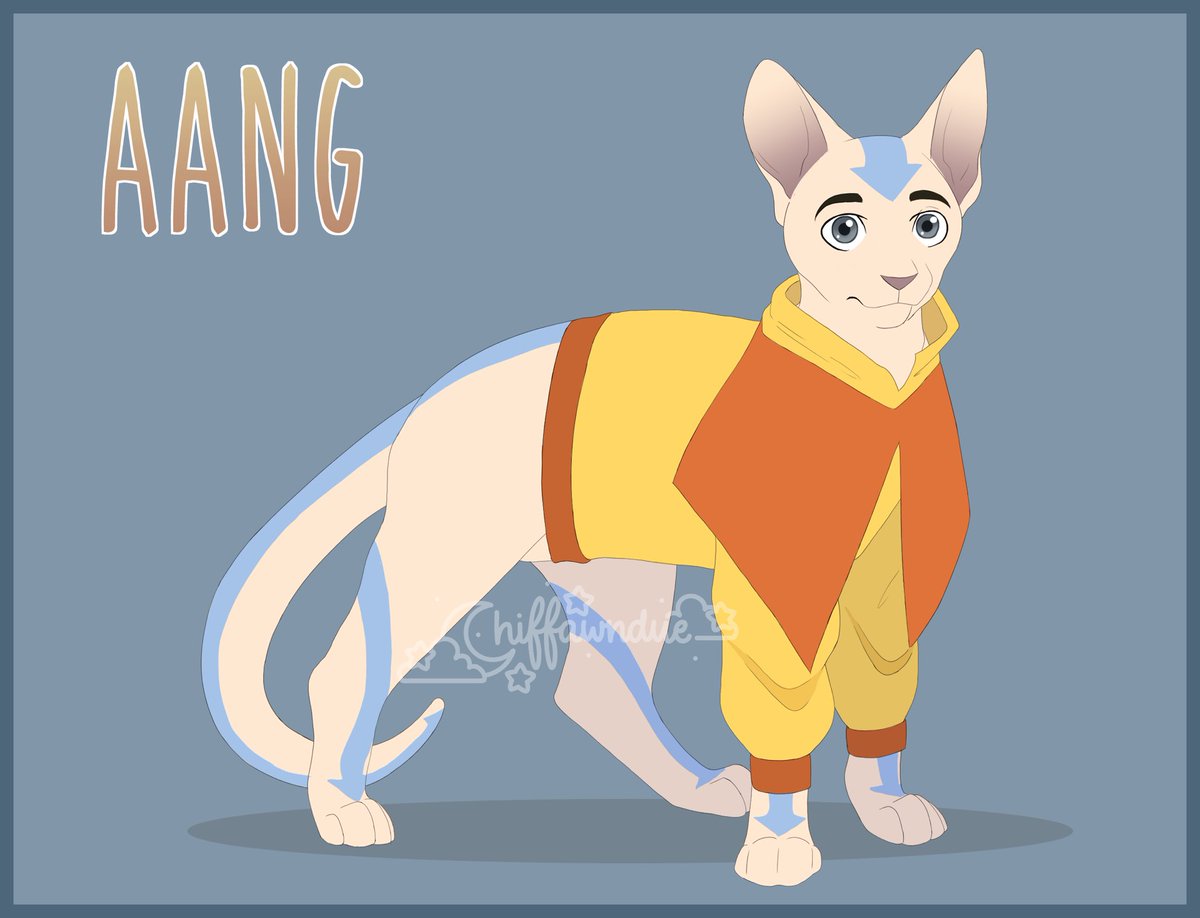 Y’all, I turned Aang into a cat. I will say I didn’t realize how art blocked I was though. Oh well. Enjoy! 
.
.
.
.
#art #furry #atla #avatarthelastairbender #cat #fanart #tlok #aang #avatar
