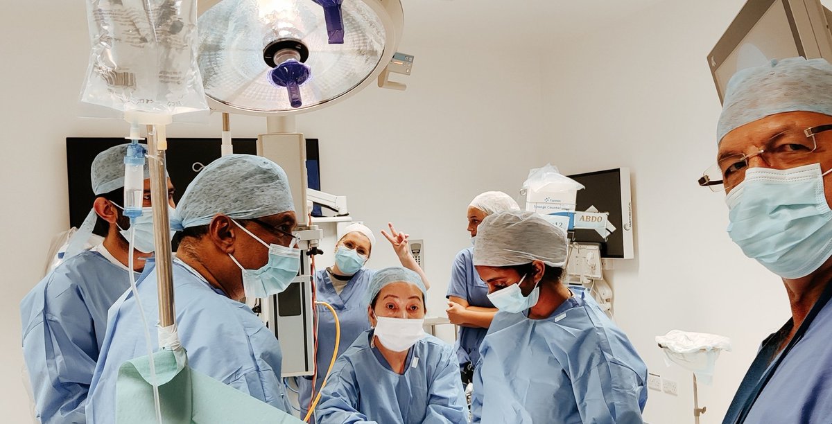 🆃🅷🅴🅰🆃🆁🅴 3.0
(Increased volume of surgery through single theatre)

Incredible 7 patients operated safely through one theatre in 2 sessions.

5 gall bladder (4 Lap Chole+1 Open Chole) + 2 Lap Hernia

Great team work like F1 team. Slick process improvement.
Fantastic 👏