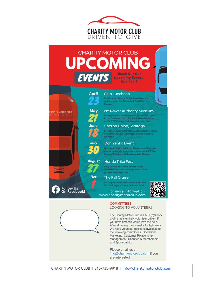 Abraham__House's tweet photo. DON'T MISS THESE UPCOMING CHARITY MOTOR CLUB EVENTS! Following our amazing kickoff,we are moving full speed ahead with some great events. All events are open to the public-you do not need to be a member to attend. However, official members get 15% off of all event fees! https://t.co/WqHpd1DAX8