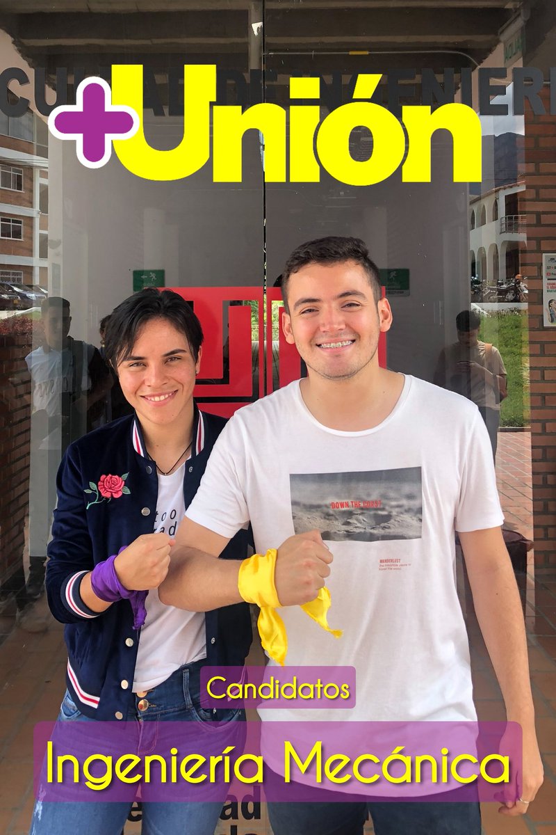 MasUnionUfpso's tweet photo. 💜Ingeniería Mecánica💛
.
Laura Ríos - Duván López
. 
Somos +U✊🏽✊🏻
.
#masunion #ingenieriamecanica #ocaña #nortedesantander https://t.co/n6H0A6WWi5