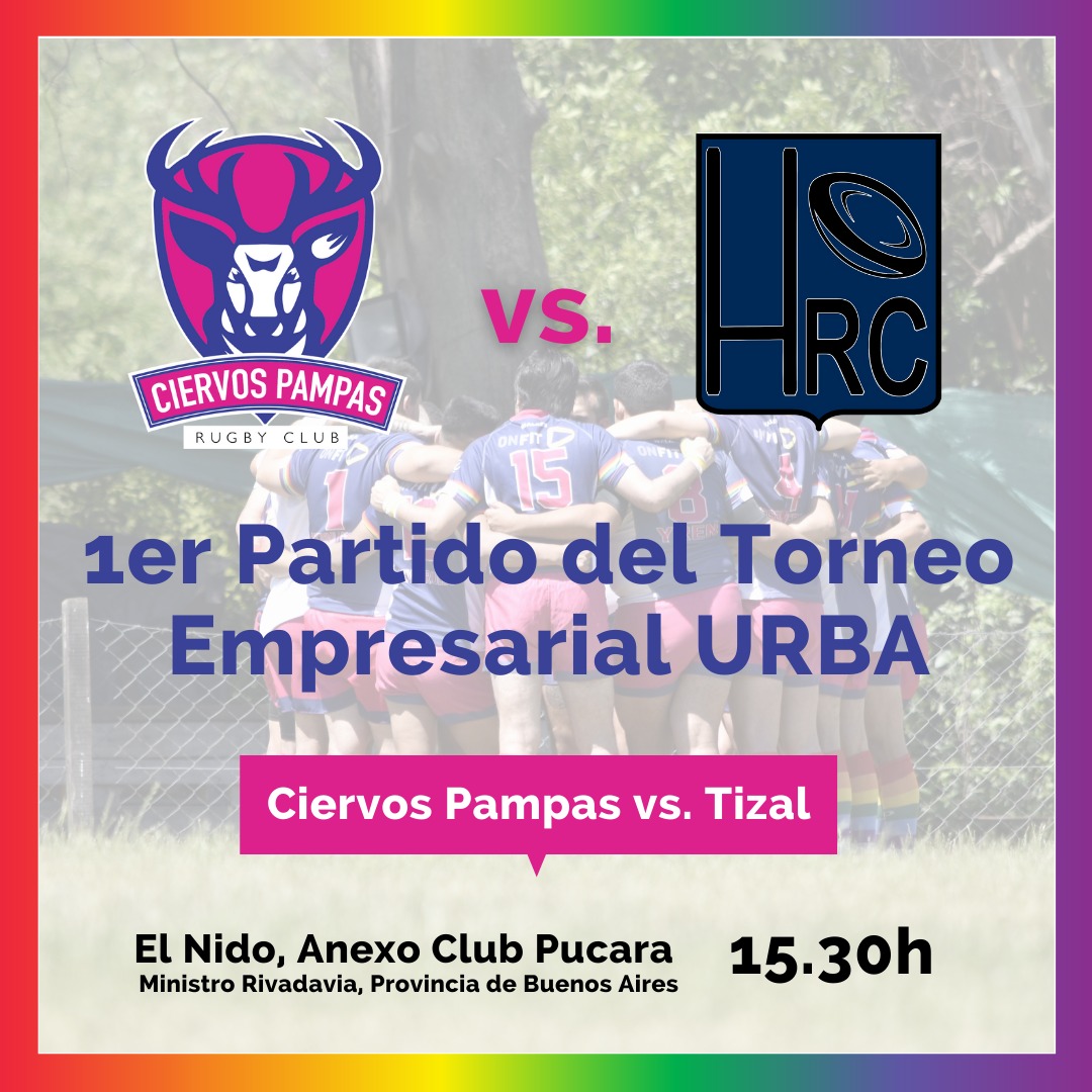 🏳️‍🌈🏉¡¡Volvemos al Torneo Empresarial de la URBA!!⚡Este domingo jugamos con Tizal y será una jornada a puro rugby⚡ El pronóstico del clima ☀️ nos acompaña, vení a disfrutar y a compartir con nosotres.
📍El Nido - Anexo Club Pucara.⌚15.30
maps.app.goo.gl/oQHRu7udDPXfbh…