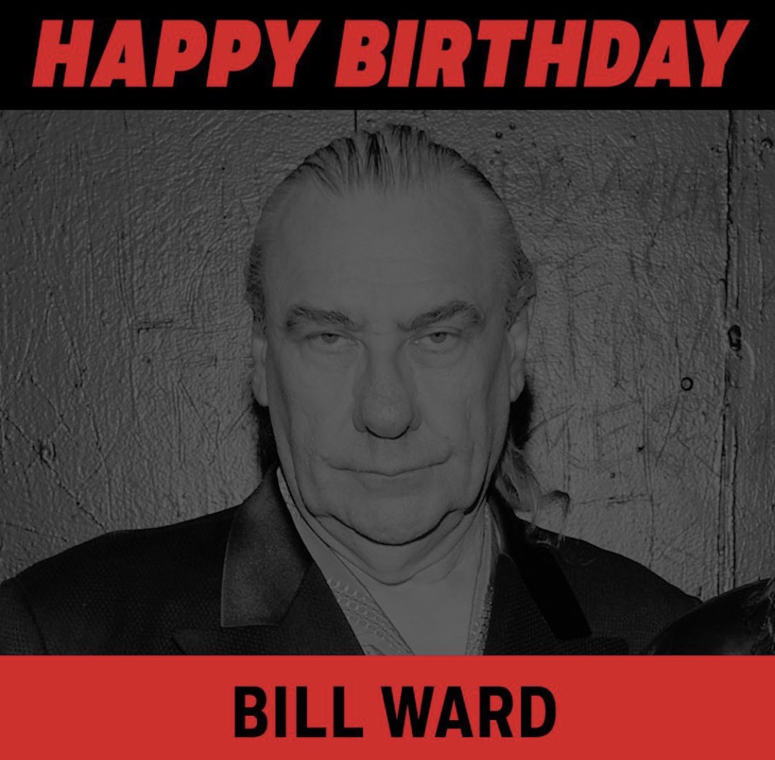 Happy birthday to legendary drummer for Black Sabbath; Bill Ward    