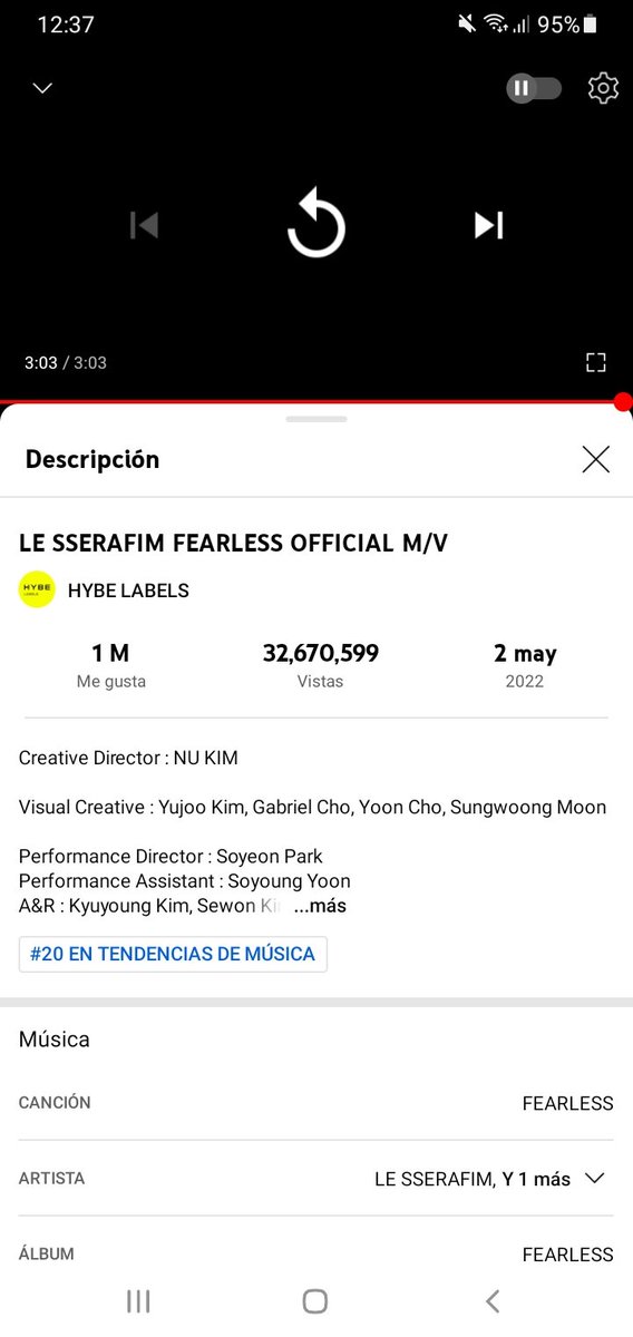 miyeoncats's tweet photo. — reproduce fearless en youtube ✓ 
#LE_SSERAFIM #르세라핌 @le_sserafim @IM_LESSERAFIM https://t.co/k1ySUAsTMg