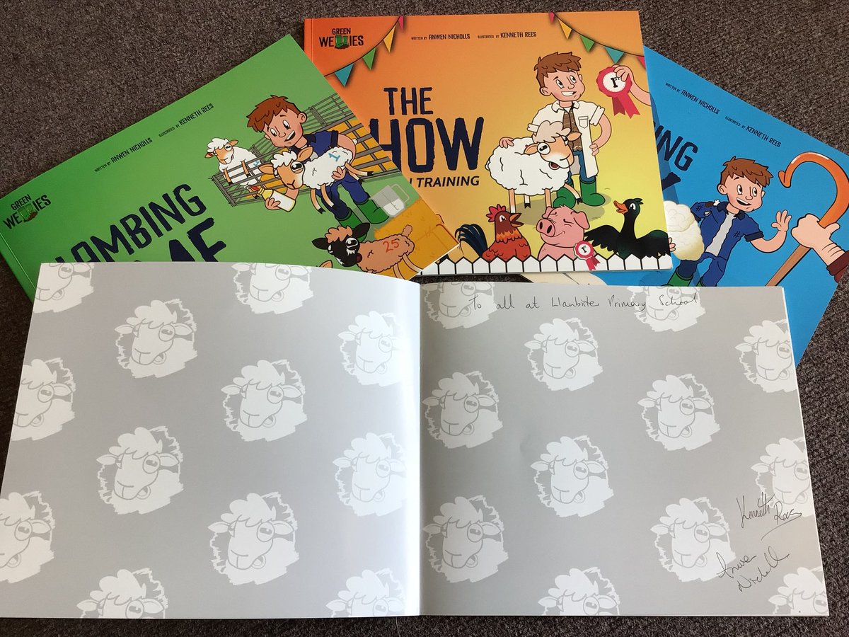 llanbister321's tweet photo. @green_wellies_ 
Huge thank you from the pupils of Llanbister C.P. School for visiting us today!  The perfect books for our very own Farmers in Training!  Inspiring them all! https://t.co/E8NvKNzXgl