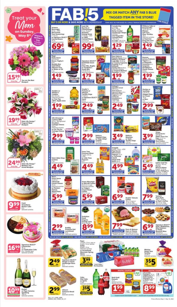 LuellevaoJob's tweet photo. Vons Mother’s Day 5/8/22-5/10/22 - https://t.co/xuLHqZZjOE https://t.co/Iw3NmjnuuS
