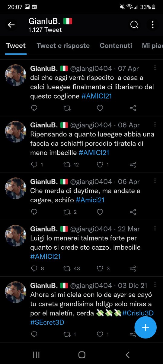 claudiapani00's tweet photo. Ma una bella denuncia? Facciamo girare questo bellissimo account così viene sputtanato?
Se trovate altri tweet suoi contro Luigi postateli qua sotto.

#Amici21 #luigistrangis #caroligi https://t.co/WL2jjFptpB