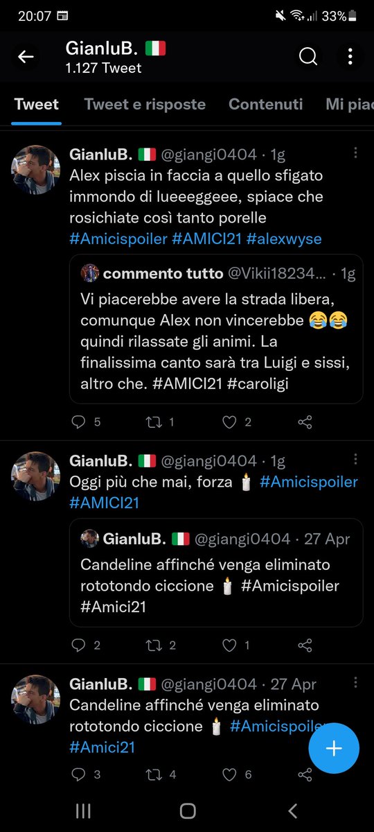 claudiapani00's tweet photo. Ma una bella denuncia? Facciamo girare questo bellissimo account così viene sputtanato?
Se trovate altri tweet suoi contro Luigi postateli qua sotto.

#Amici21 #luigistrangis #caroligi https://t.co/WL2jjFptpB