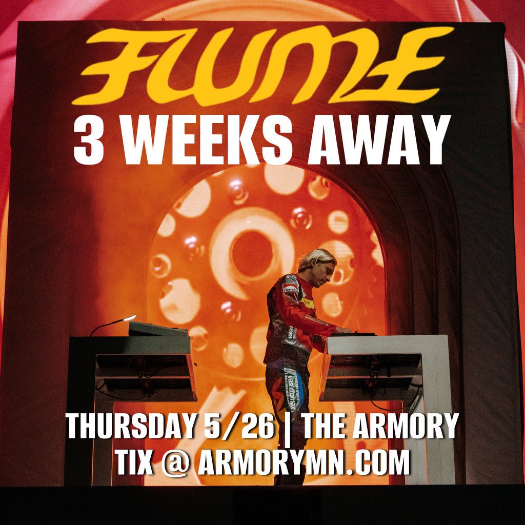 SIMshows's tweet photo. 🎁CONTEST TIME🎁

Flume makes a stop at the @ArmoryMn on Thursday 5/26 for his 2022 US Tour

Support By: Channel Tres &amp; Chrome Sparks 

Visit https://t.co/cqUiIzVzqO for Tickets &amp; Premium Experience options

🎫For a chance to win a pair of tickets to the show:
#LIKE &amp;RT https://t.co/DANWVvntcU