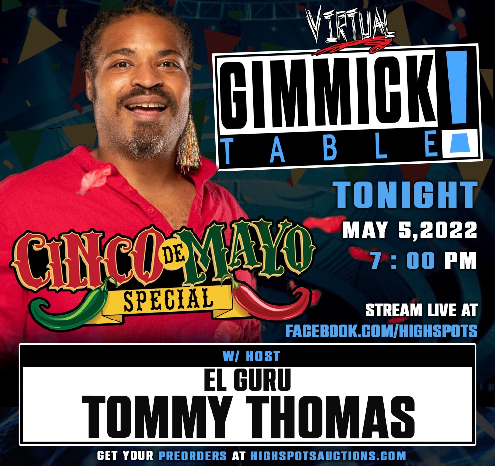 Highspots's tweet photo. Join us for Cinco de Mayo VGT tonight at 7pm est!

Remember you must have a FREE https://t.co/HHKzRusWrq account in good standing to participate.

https://t.co/XxzPkxUFIc 

#VGT #VirtualGimmickTable #Highspots #highspotsauctions https://t.co/7loaMmJR8H