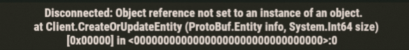 KrugIsBetter's tweet photo. @playrust Loaded into the server and kept getting kicked bc of this error message https://t.co/IWtfMyQ8zR